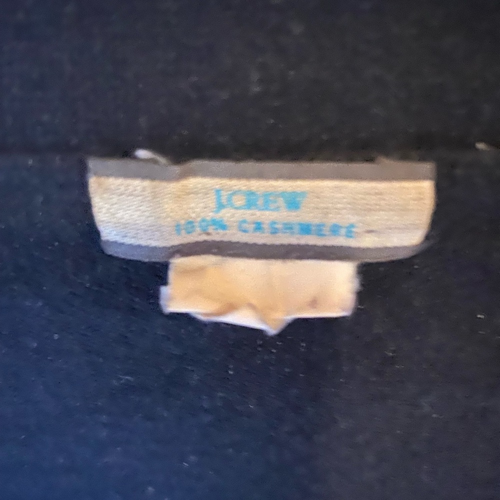 J.Crew black cashmere 3/4 sleeve cardigan - Picture 3 of 6